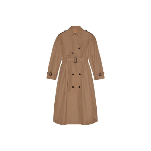 GUCCI Double breasted Cotton Trench Coat