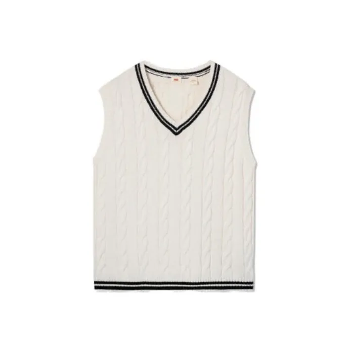 Levis Vests Women's White-0