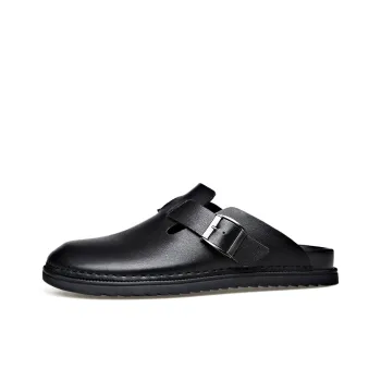 Romon Closed Toe Slippers Men's Black