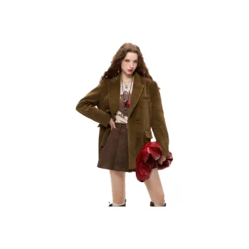 ELF SACK Texture Vintage Business Suit Women's