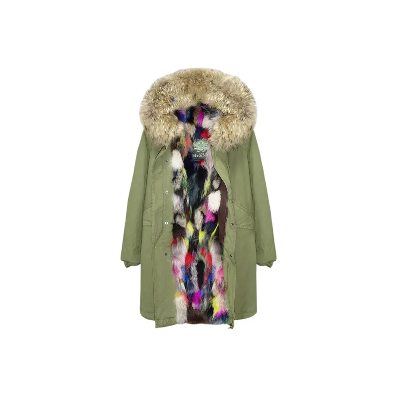 MR&MRS Parka Coats Women's Green-0
