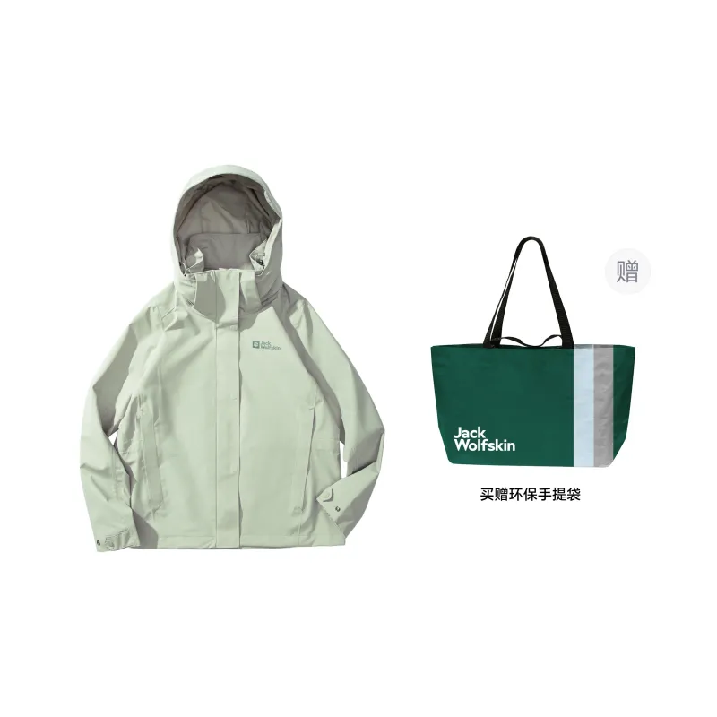 Jack Wolfskin KARANA Outdoor Hiking Waterproof, Windproof, And Water Repellent Windbreaker Jacket Women's-10