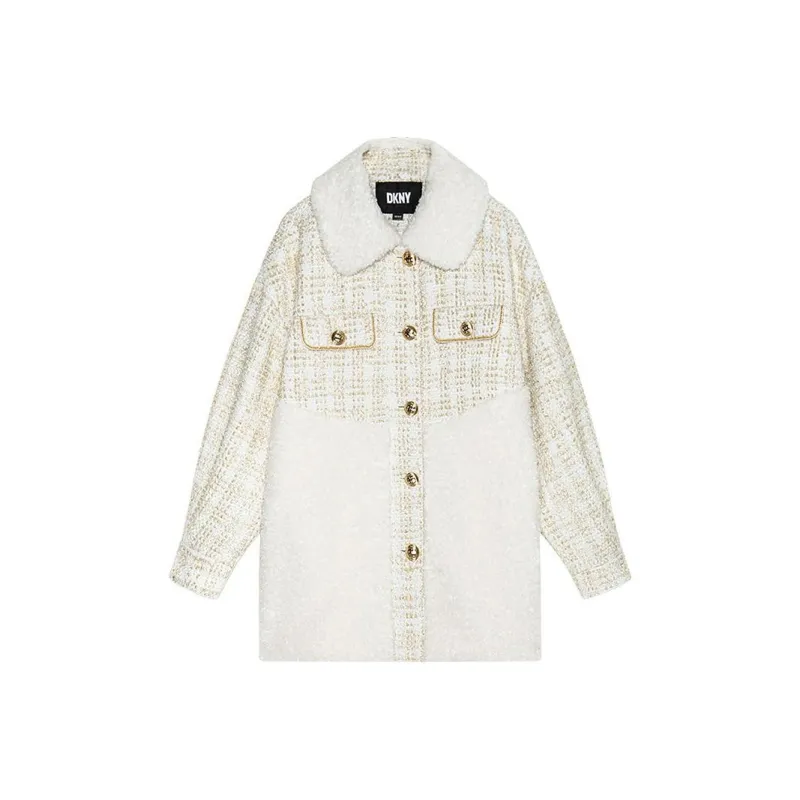 DKNY Coats Women's White-0