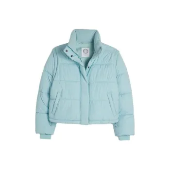 Hollister Puffer Jacket Women's Light Blue