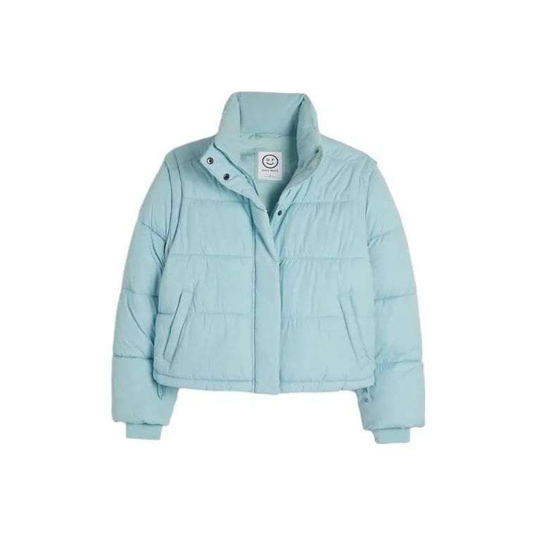 Hollister Puffer Jacket Women's Light Blue-0