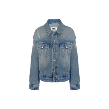 MM6 Maison Margiela Denim Jackets Women's Blue