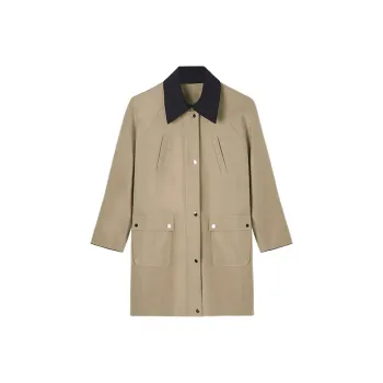 HIPPIEMISS Trench Coats Women's Khaki