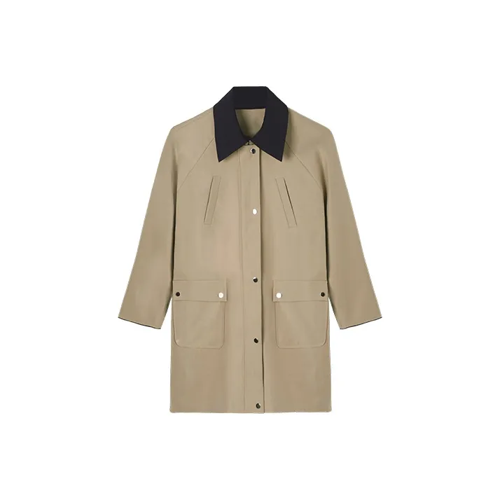 HIPPIEMISS Trench Coats Women's Khaki-0