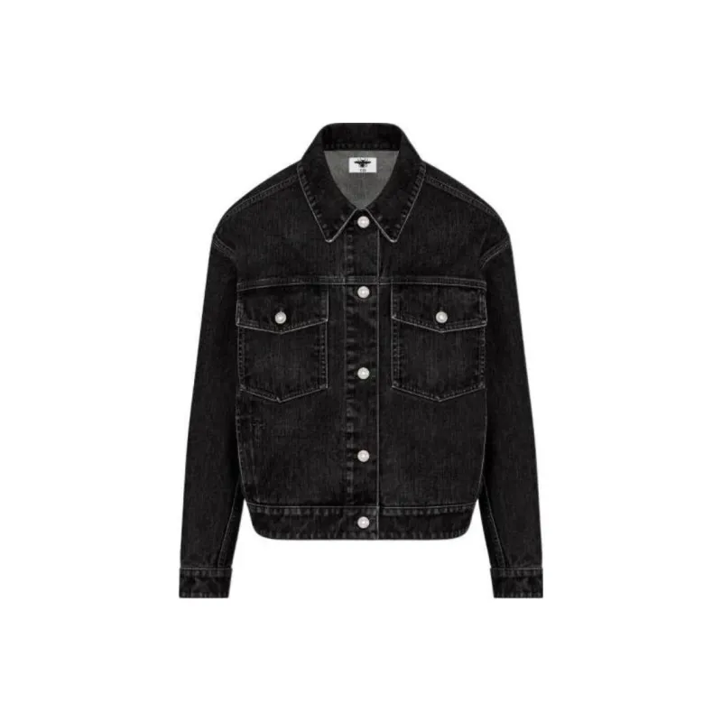 DIOR SS23 Denim Jacket Women's Black-0