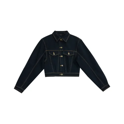Wen Shan Denim jacket Poplin Women's Black