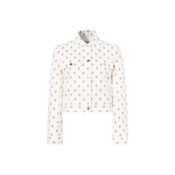 HERMES Denim Jacket Women's White