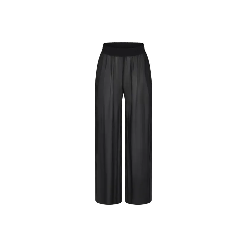 SKIMS ROMANCE CHIFFON SMOCKED PANT Casual Pants Women's ONYX/Onyx-0