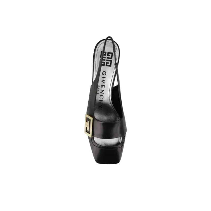 Givenchy Chunky Heel High Heels Women's Black-4
