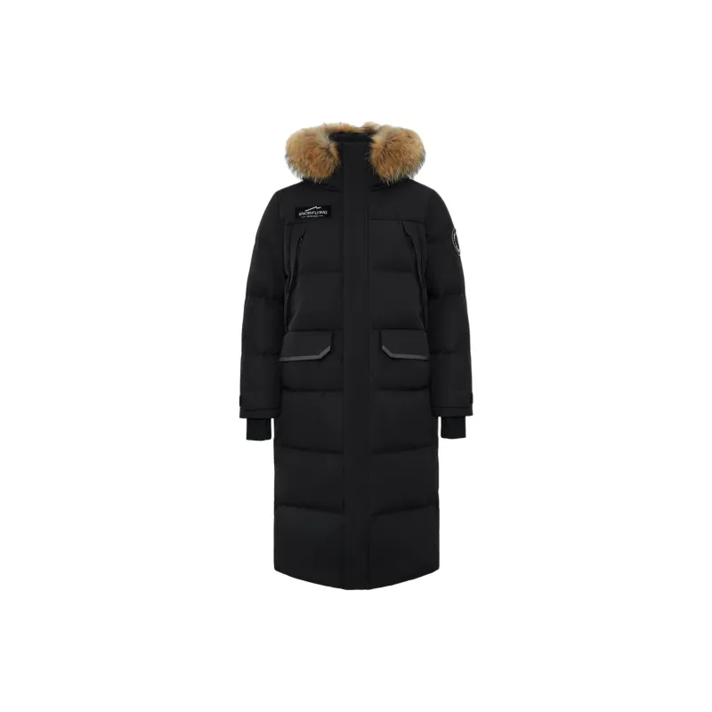 SNOW FLYING Snowy Collection Long Down Coats Unisex-5