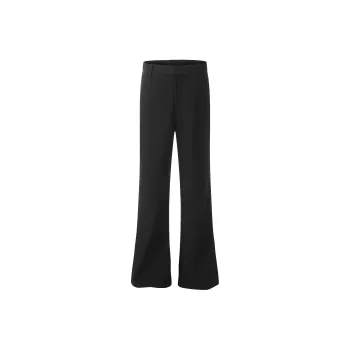 Vine Color Casual Pants Unisex Black