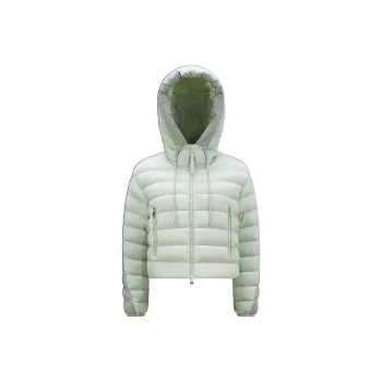 Moncler Cropped Coats Women's Green