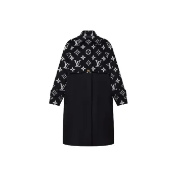 LOUIS VUITTON Oversized Monogram Accent Coat