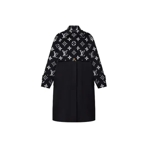 LOUIS VUITTON Oversized Monogram Accent Coat