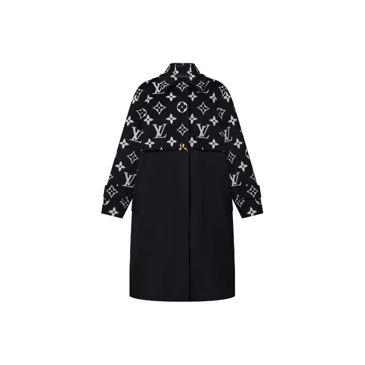 LOUIS VUITTON Oversized Monogram Accent Coat-0