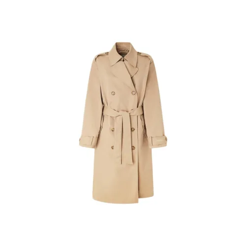Pepe Jeans Classic Trench Coat With Belt Coats Women's Khaki