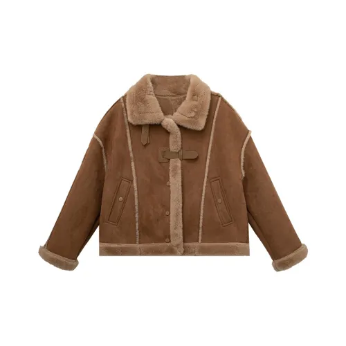Eggka Shearling Thickened Coat Women's
