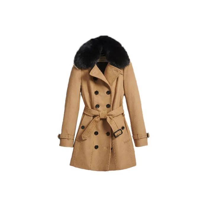 Burberry Velvet Jackets Women's Camel-0