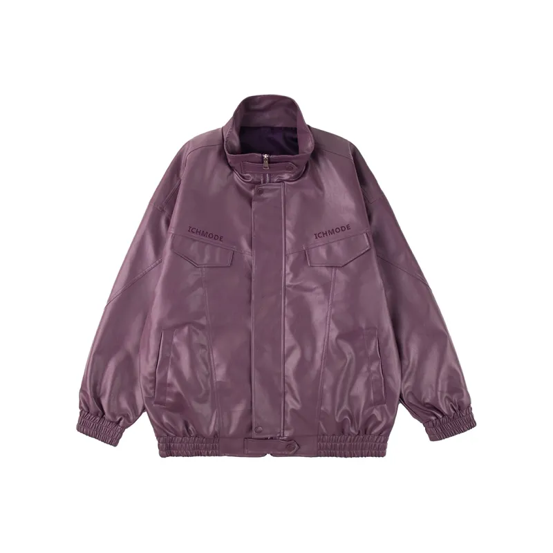 ICH MODE Leather Jackets Unisex-4