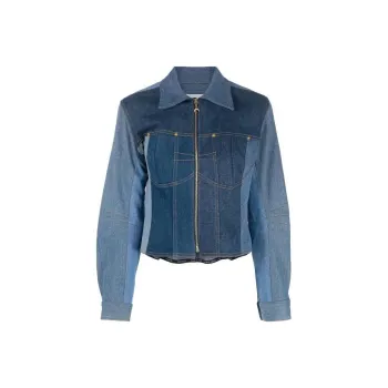 Marine Serre Panelled Denim Jacket