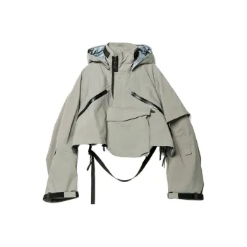 Sacai X Acronym Crop Jacket Khaki