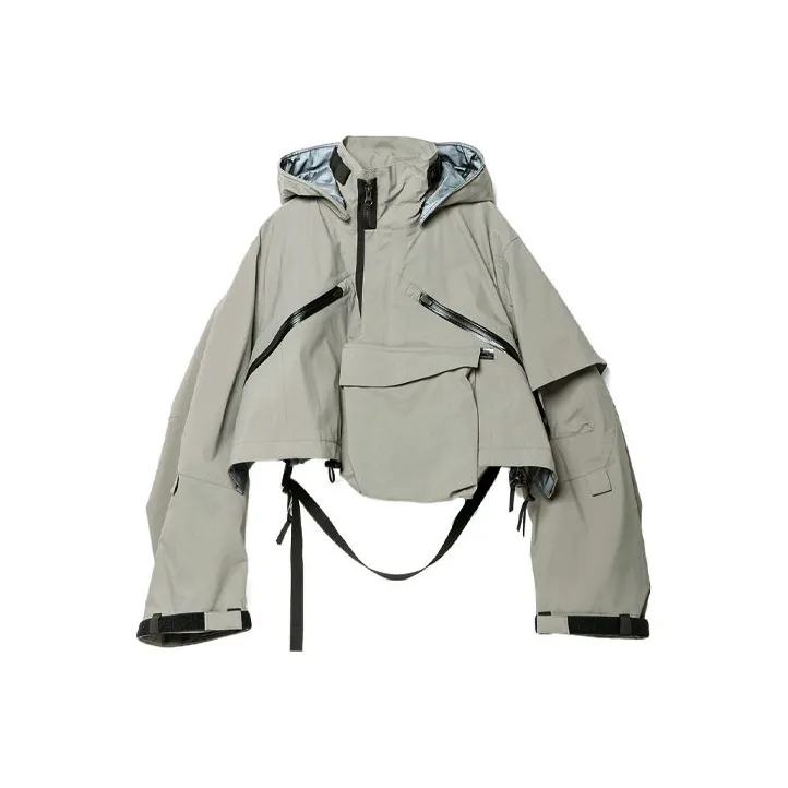 Sacai X Acronym Crop Jacket Khaki-0