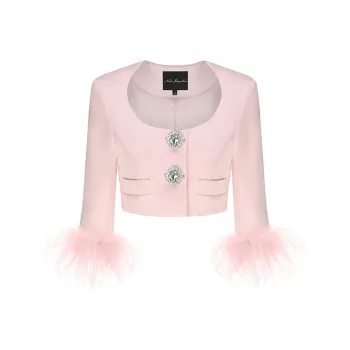 NANA JACQUELINE Cropped Coats Women's Pink