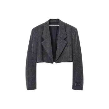 Alexander Wang Cropped Wool Blazer