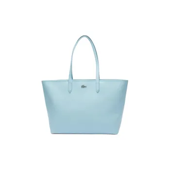 LACOSTE PVC Tote Bag, Shopping Bag, Shoulder Bag Women's Light Blue