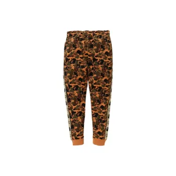 Mcm X A BATHING APE BAPE X MCM Casual Pants Women's Red Brown