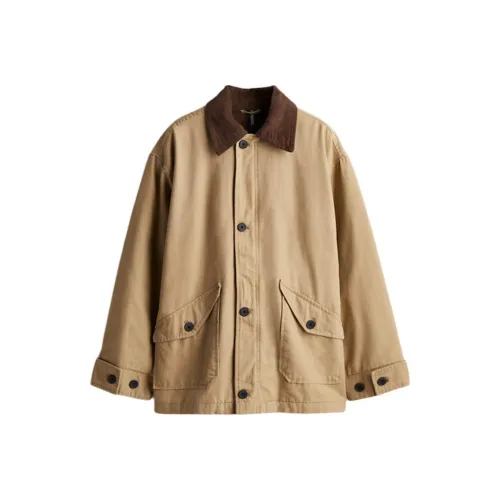 H&M Denim Jackets Women's Beige