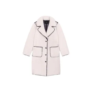 Maje Midi Fleece Coat