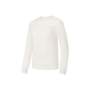 QIAODAN Sports Life Collection Sweatshirt Women's Cream White