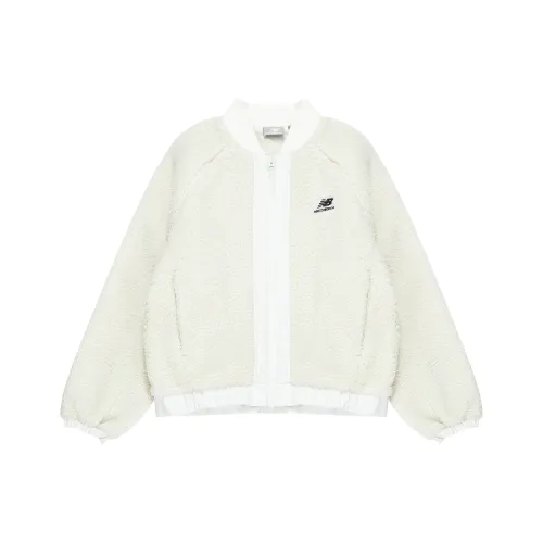 New Balance Velvet Jackets Women's Ivory White