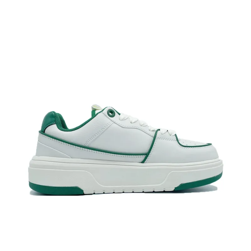 PAIN OR PLEASURE Skateboard Shoes Unisex White Green-6