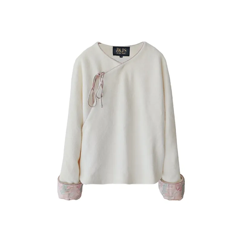 JK&JS Velvet-feel Coat Women's Ecru-0
