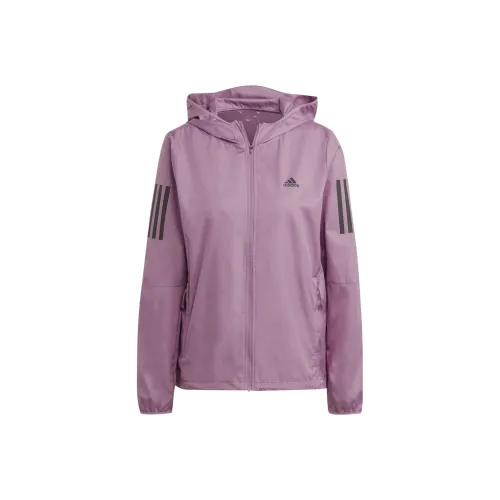 Adidas Women's Own The Run Hooded Windbreaker Wonder Orchid