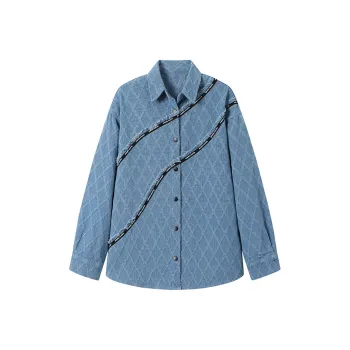 ANDREA MARTIN Denim Jacket Women's Blue