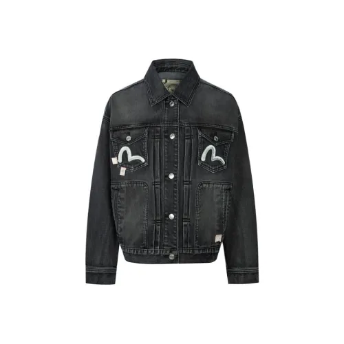 EVISU Denim Jackets Women's Black