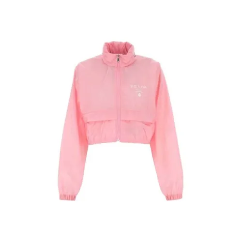 PRADA Cropped Coats Women's Pink