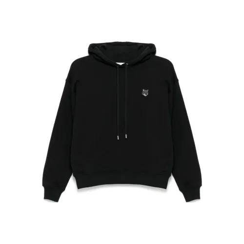 Maison Kitsune Bold Fox Patch Drawstring Hoodie