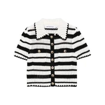 Self portrait Knitwear Women's Black White