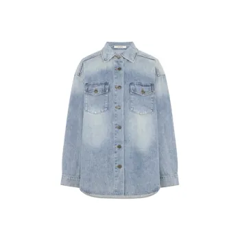 MEIYANG Denim Jacket Women's Blue
