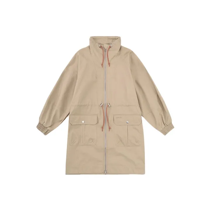 Levis Trench Coats Women's Khaki-0