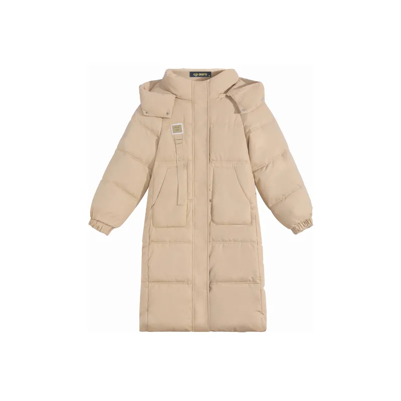 CPAURA Puffer Jacket Women's Beige Brown-0