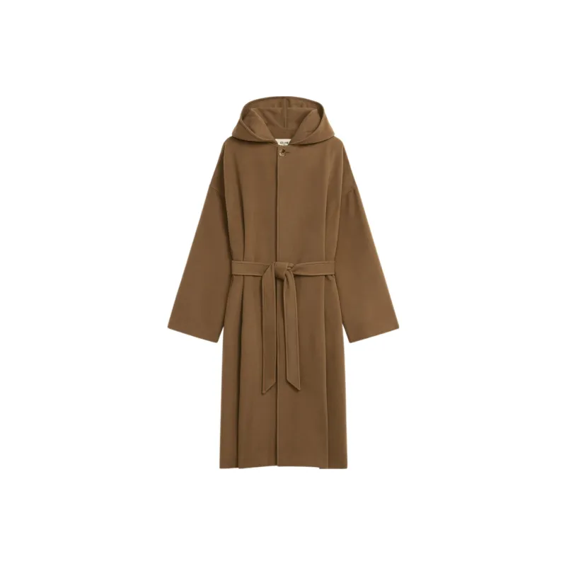 CELINE Velvet Jackets Women's Camel-0